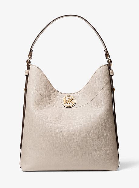 michael kors bowery|Bowery Large Pebbled Leather Shoulder Bag .